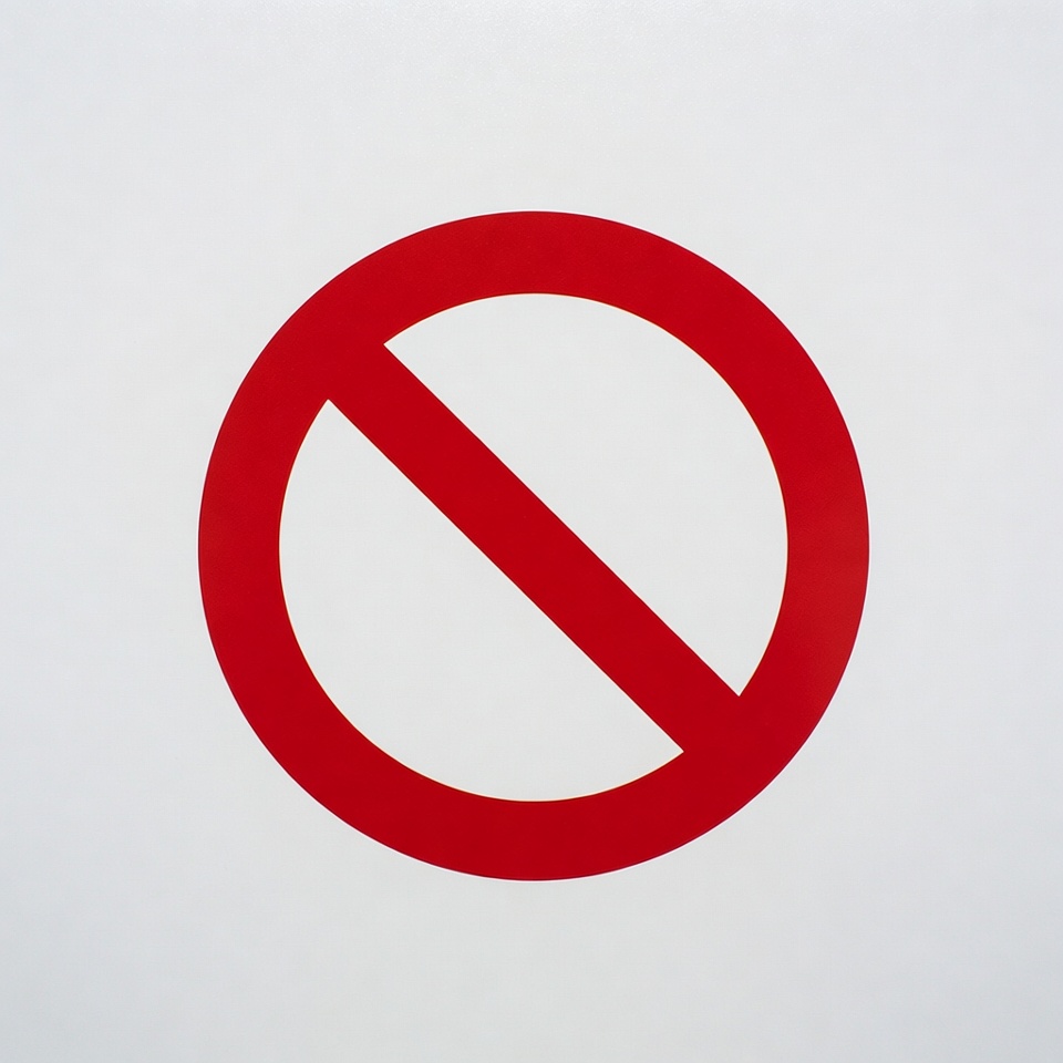 No entry sign on white background No entry sign on white background
