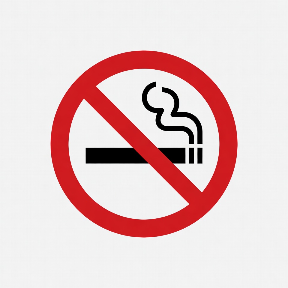 No smoking sign illustration No smoking sign illustration