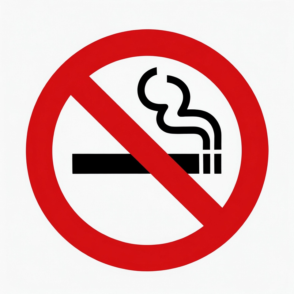 No smoking sign for public areas No smoking sign for public areas
