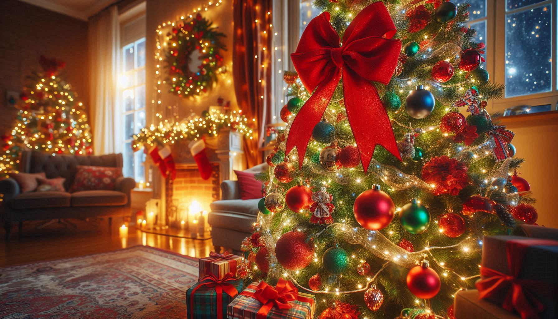 Cozy christmas living room decor Cozy christmas living room decor