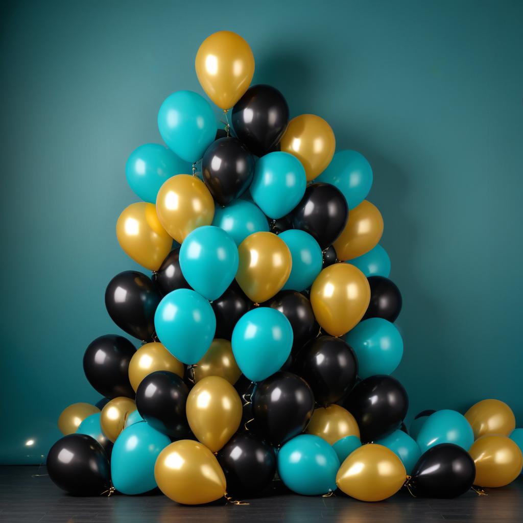 Colorful balloon decoration arrangement Colorful balloon decoration arrangement