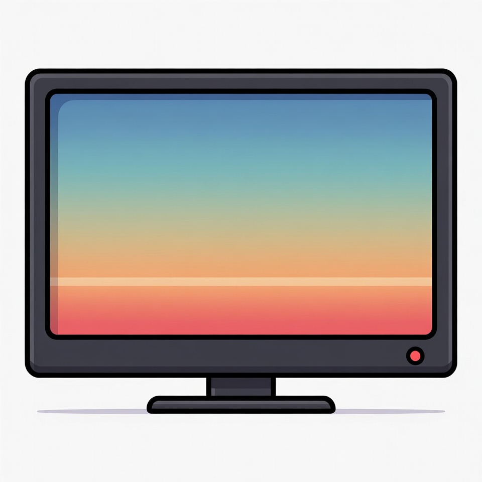 Colorful sunset on a screen Colorful sunset on a screen