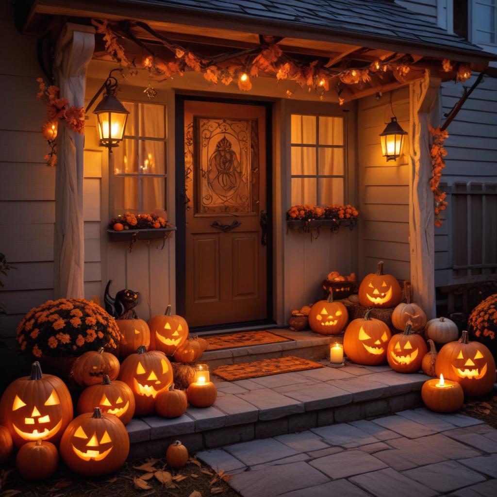 Charming halloween porch decoration Charming halloween porch decoration