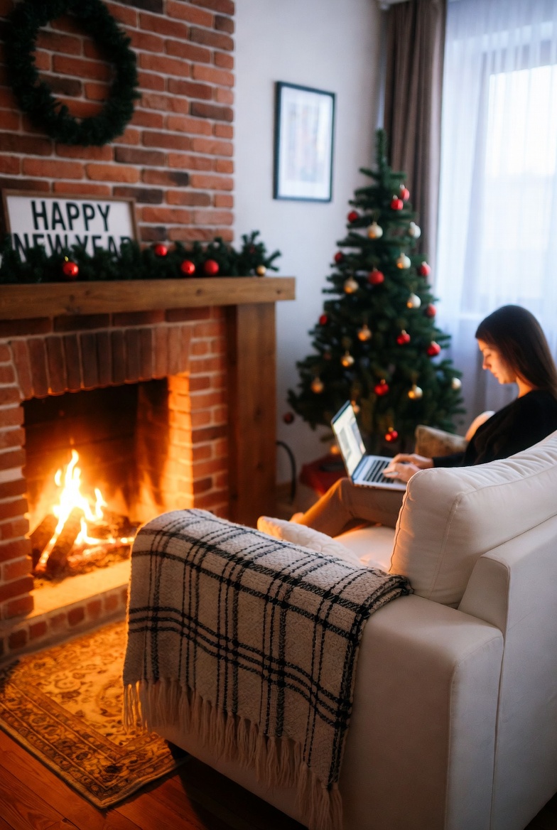 Cozy new year's eve at home Cozy new year's eve at home