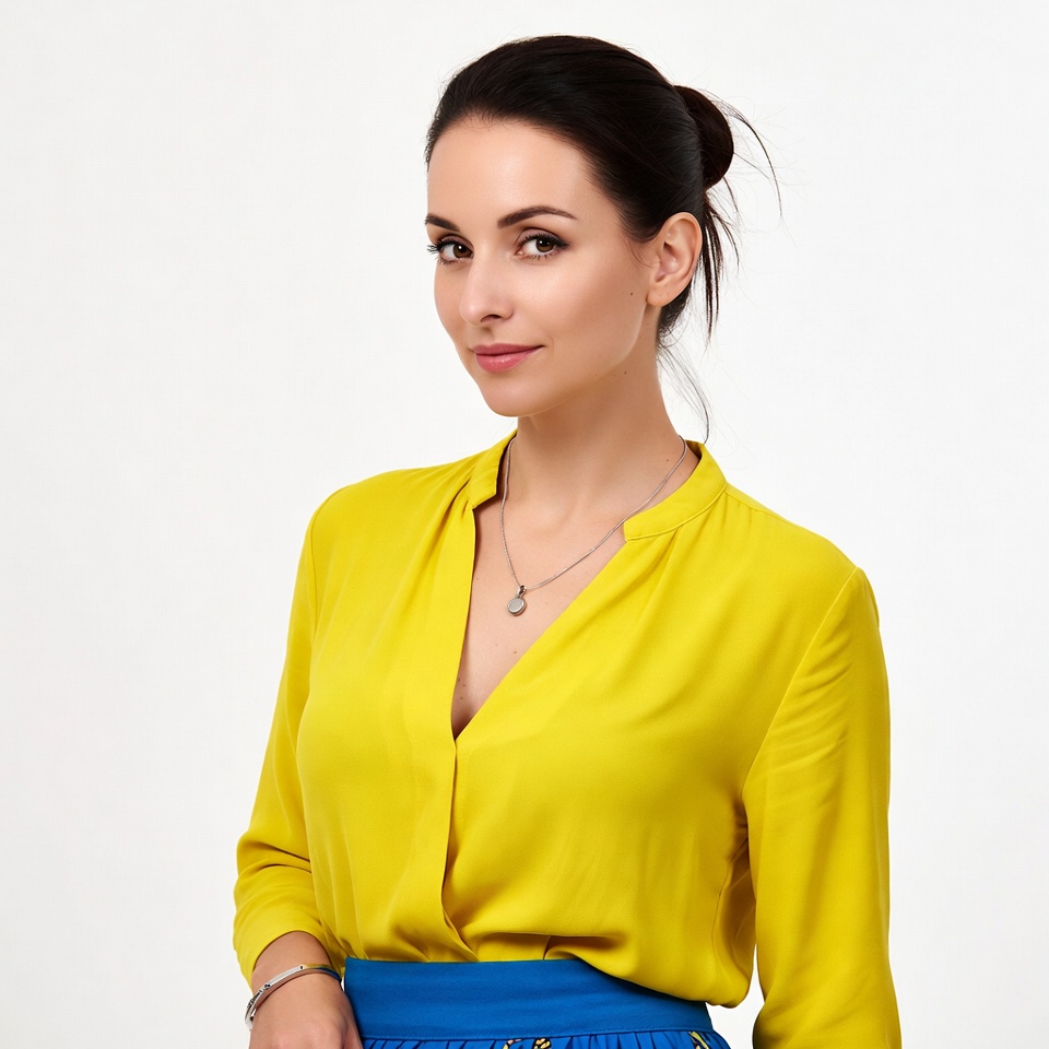 Bright portrait of a confident woman Bright portrait of a confident woman