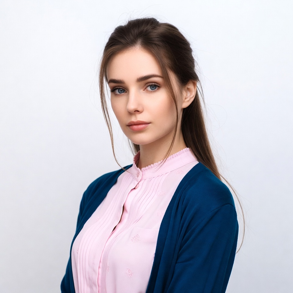 Portrait of a young woman indoors Portrait of a young woman indoors