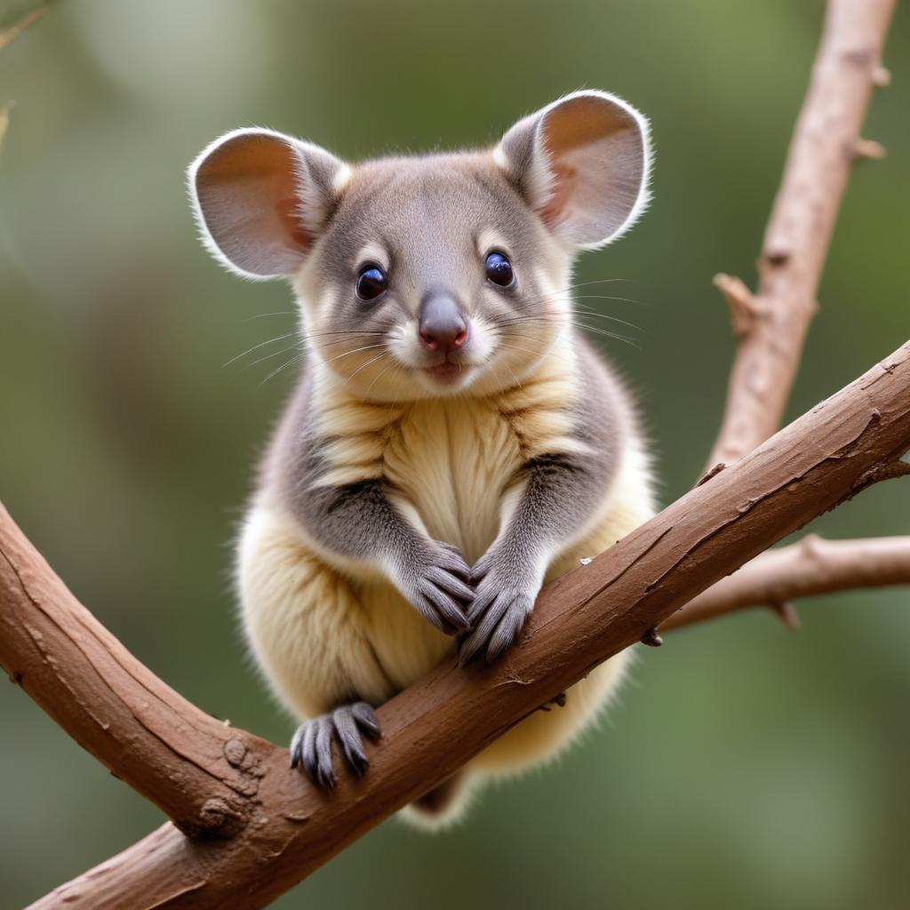 Cute koala resting on a branch Cute koala resting on a branch