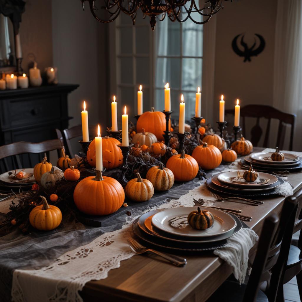 Festive autumn dining table decor Festive autumn dining table decor