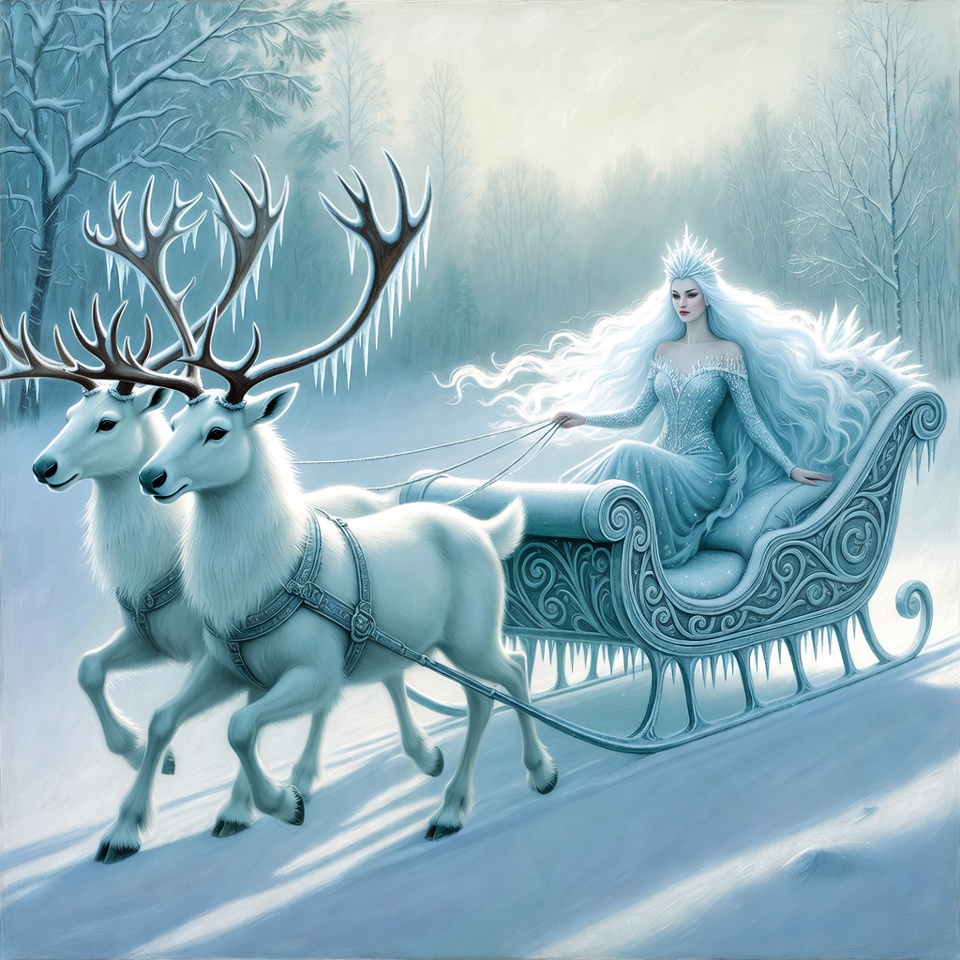 Fairy tale winter scene Fairy tale winter scene