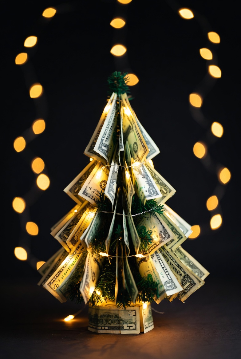 Creative money tree decoration Creative money tree decoration