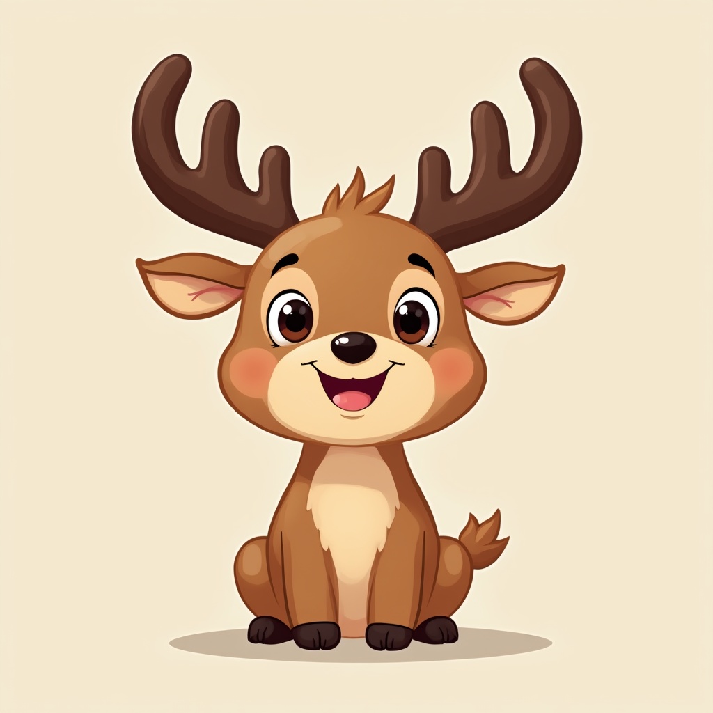 Cute cartoon deer character design Cute cartoon deer character design