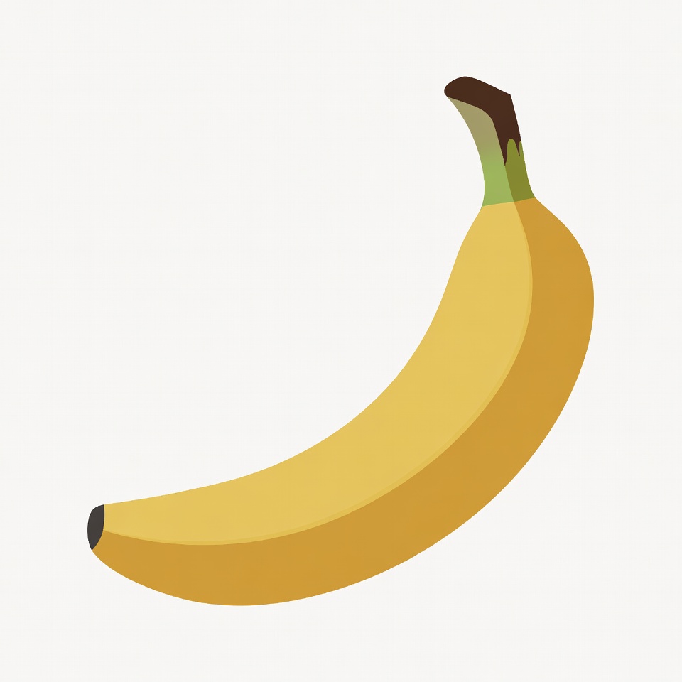 Ripe banana on plain background Ripe banana on plain background