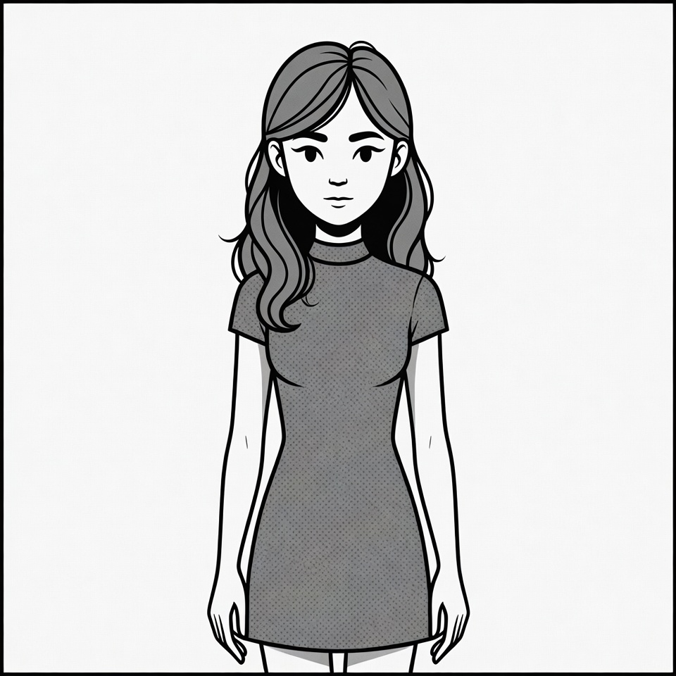 Stylish woman in casual dress Stylish woman in casual dress