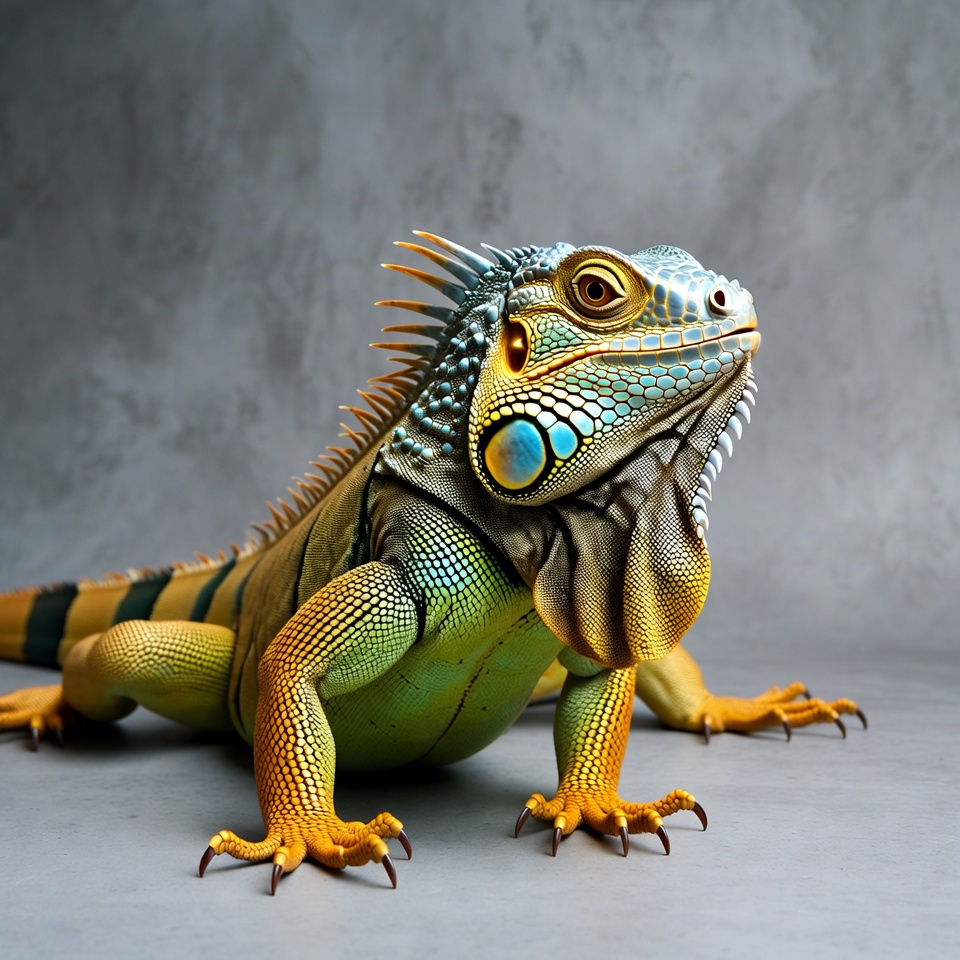 Lizard in studio setting with colorful skin Lizard in studio setting with colorful skin