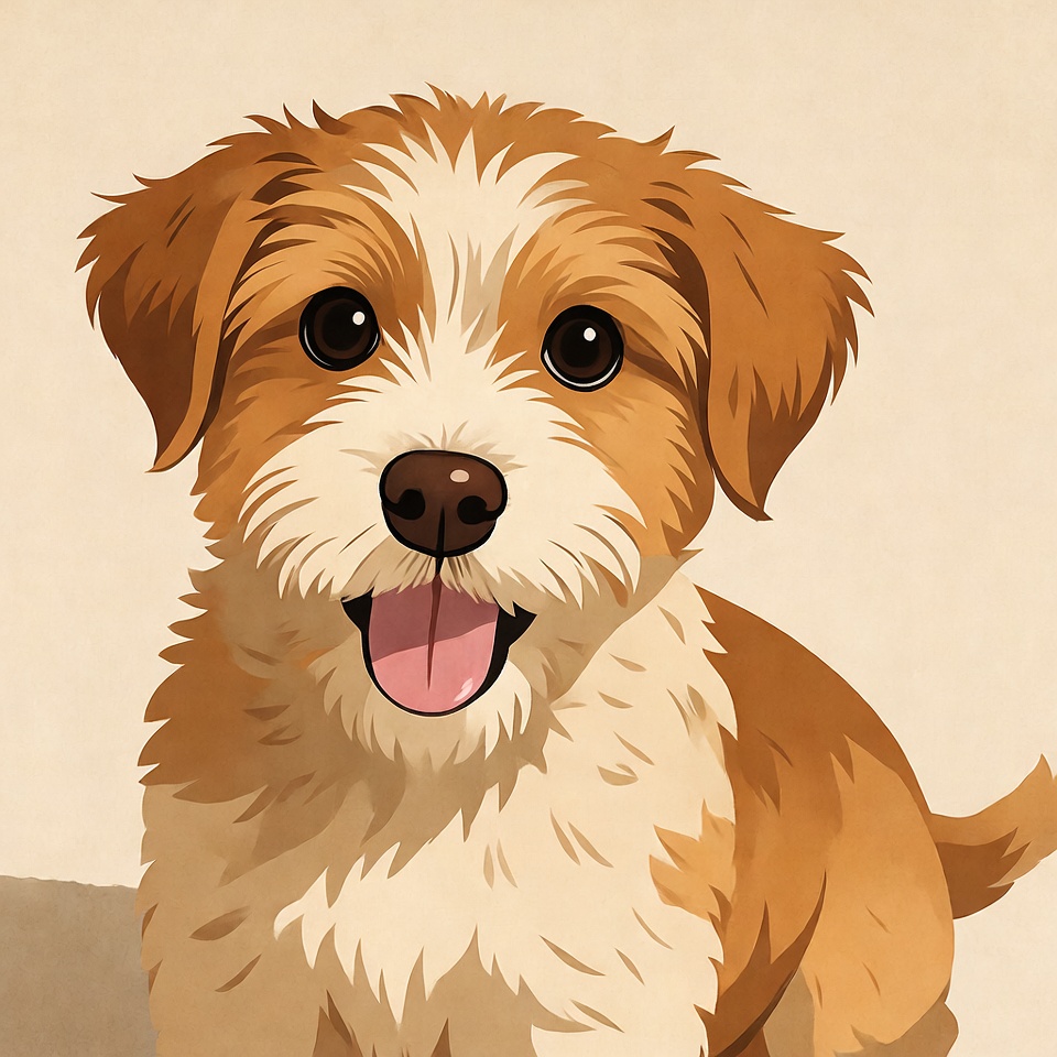 Cute dog with happy expression Cute dog with happy expression