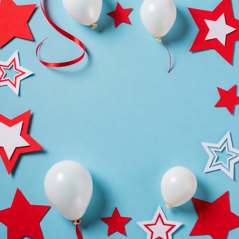 Balloons and stars for celebration Balloons and stars for celebration