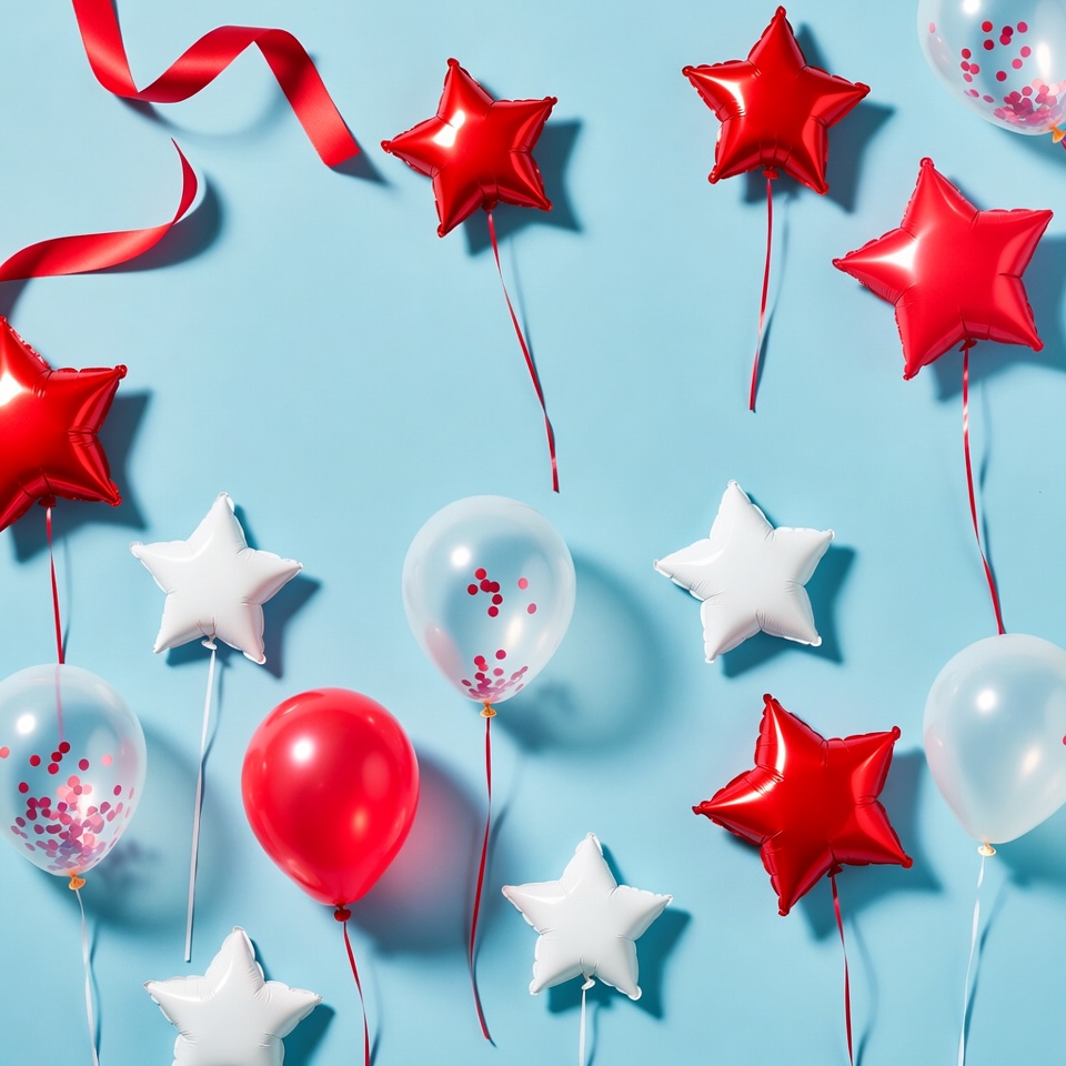 Balloons and decorations for celebration Balloons and decorations for celebration