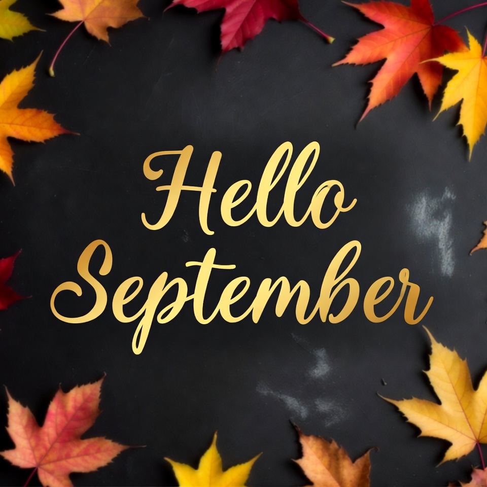 Leaves change with september greetings Leaves change with september greetings