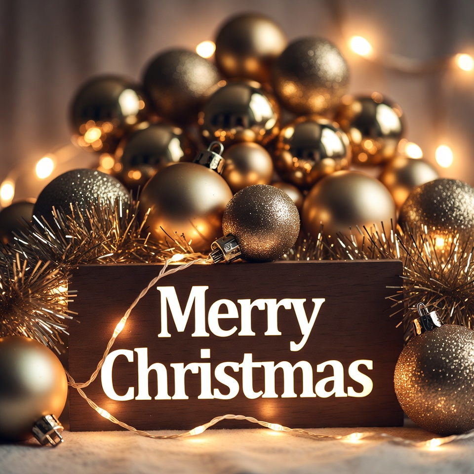 Celebrate christmas with decorations and lights Celebrate christmas with decorations and lights