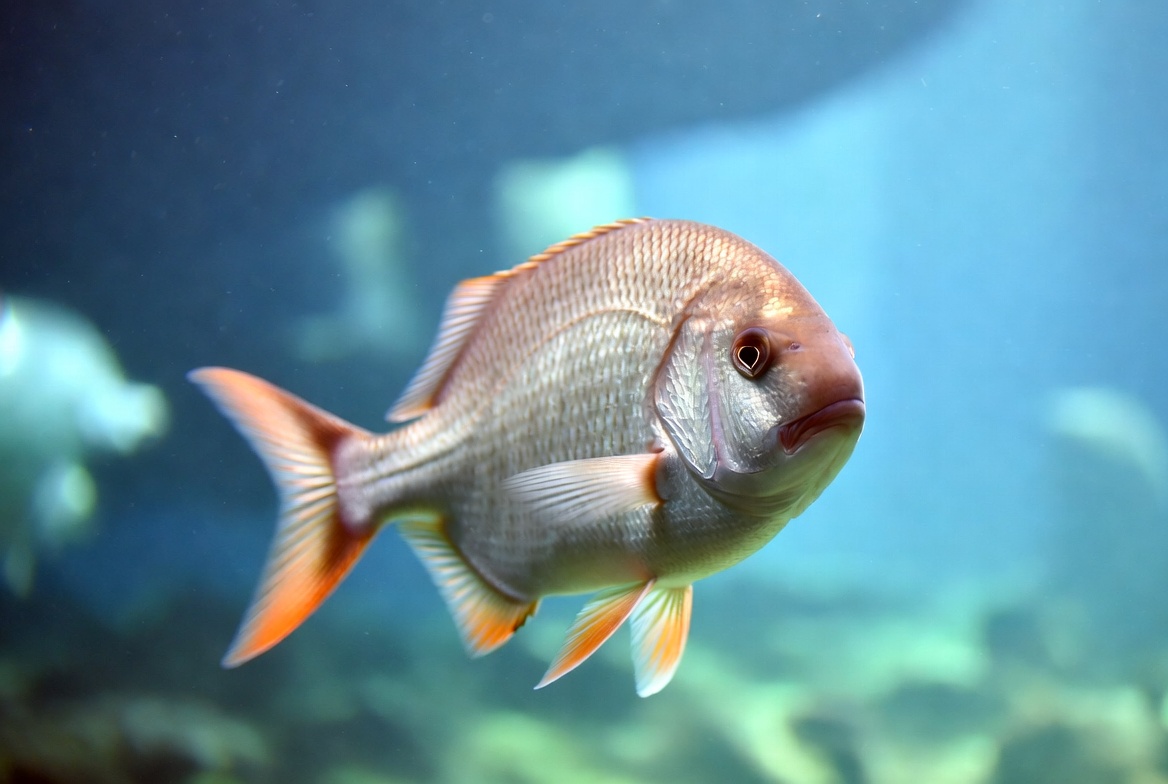 Fish swimming in aquarium water Fish swimming in aquarium water