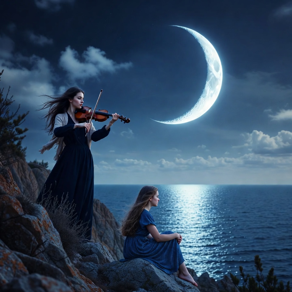 Moonlight music by the sea Moonlight music by the sea