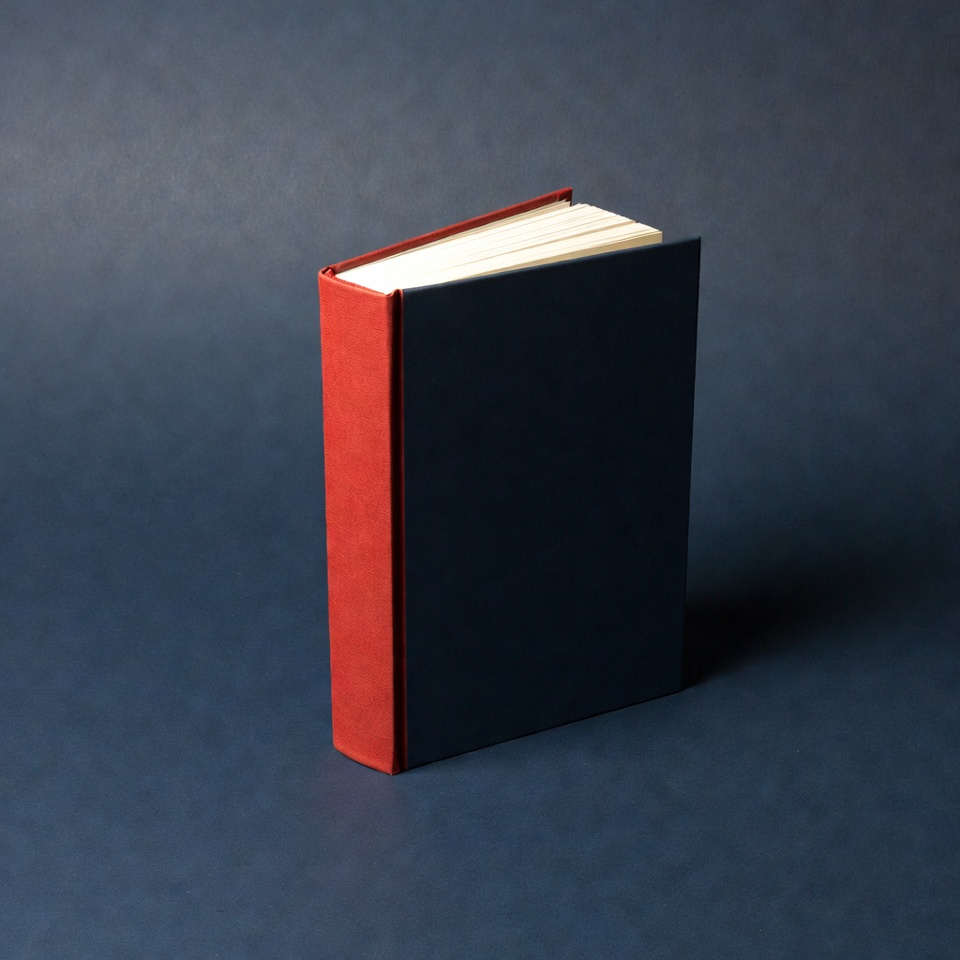 Simple book on blue background Simple book on blue background