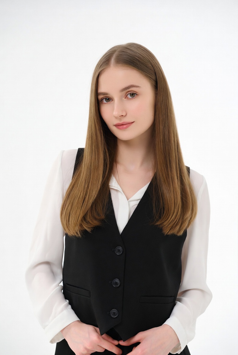 Young woman in formal outfit Young woman in formal outfit