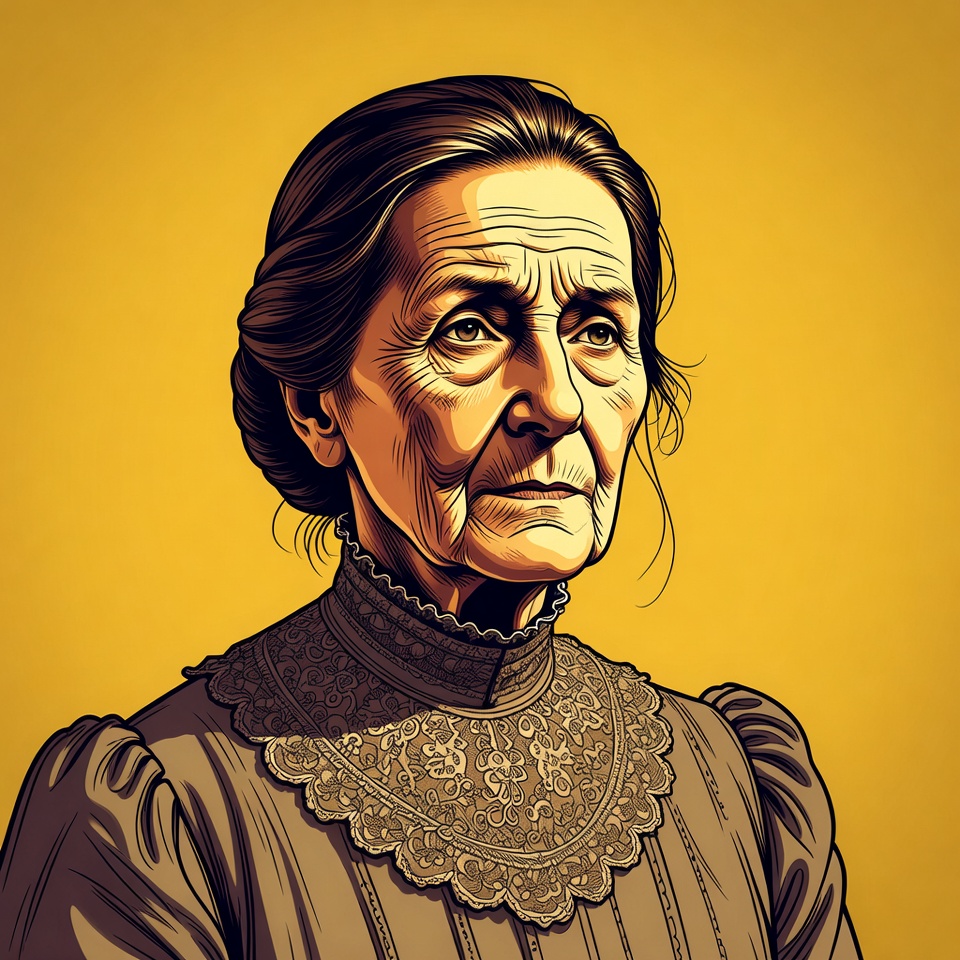 Portrait of an elder woman with expression Portrait of an elder woman with expression