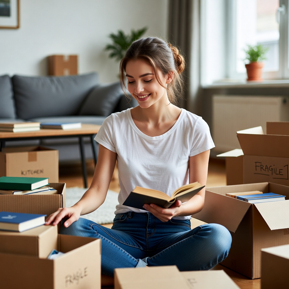 Organizing books in a new home Organizing books in a new home