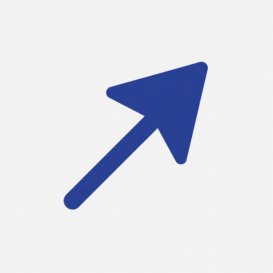 Blue arrow pointing up on a light background Blue arrow pointing up on a light background