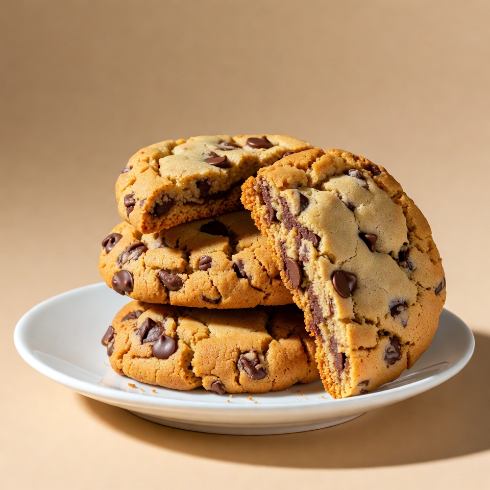 Cookies on a white plate Cookies on a white plate