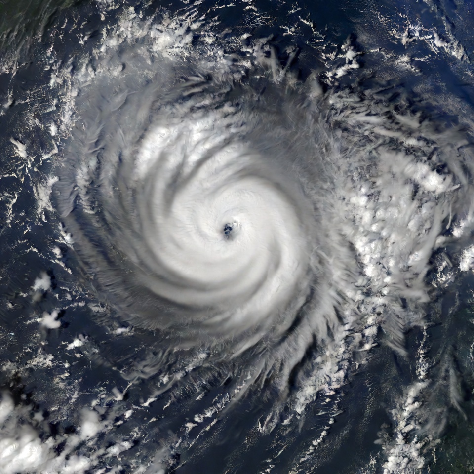 Hurricane forming over the ocean Hurricane forming over the ocean