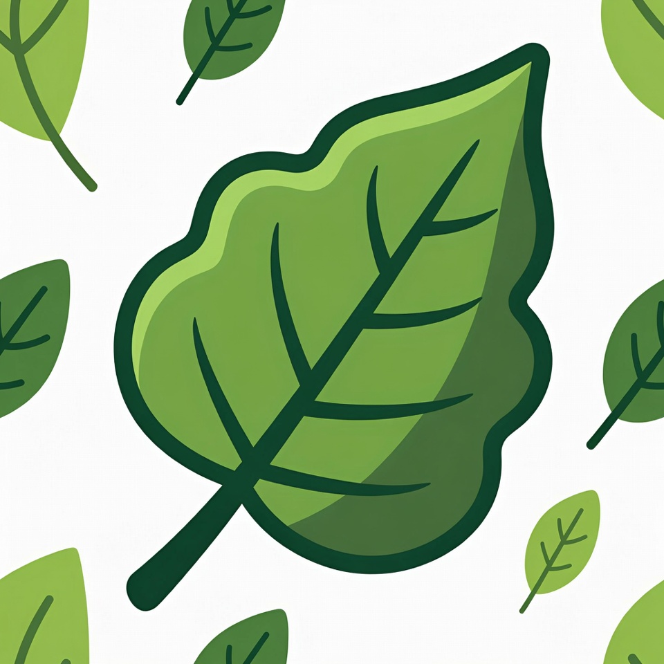 Leaf pattern design with green tones Leaf pattern design with green tones