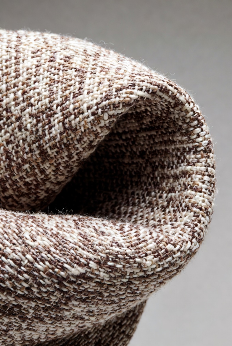 Close-up of woven fabric in warm tones Close-up of woven fabric in warm tones