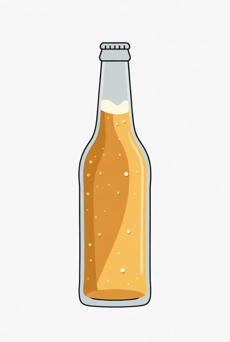 Bottle of beer on white background Bottle of beer on white background