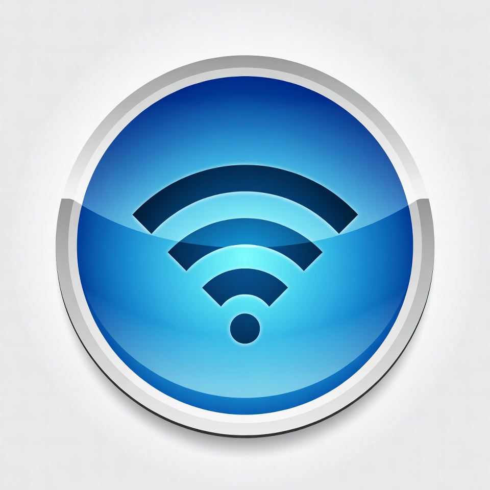Wireless signal icon design concept Wireless signal icon design concept