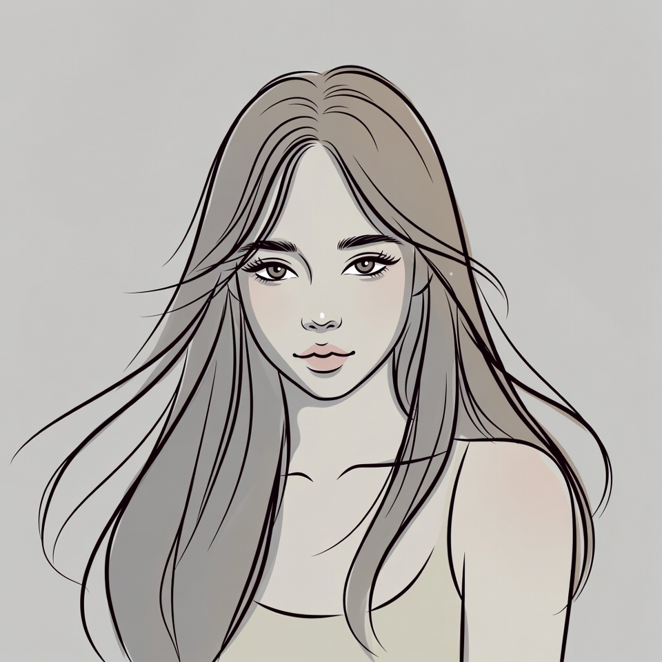 Stylish portrait of a young woman Stylish portrait of a young woman