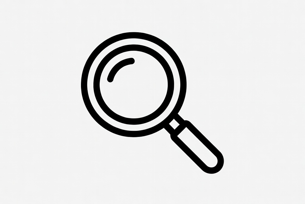 Magnifying glass on light background Magnifying glass on light background