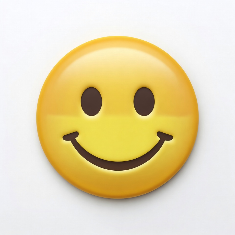 Smiley face on white background Smiley face on white background