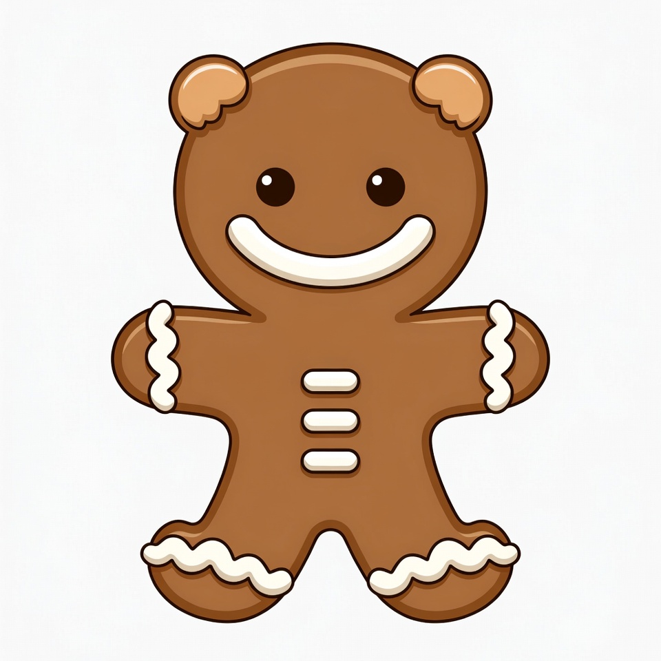 Gingerbread bear for holiday treats Gingerbread bear for holiday treats