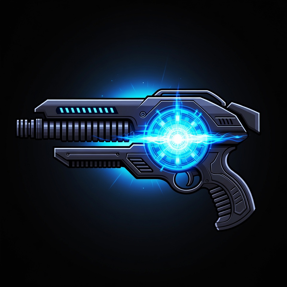 Futuristic energy gun design Futuristic energy gun design