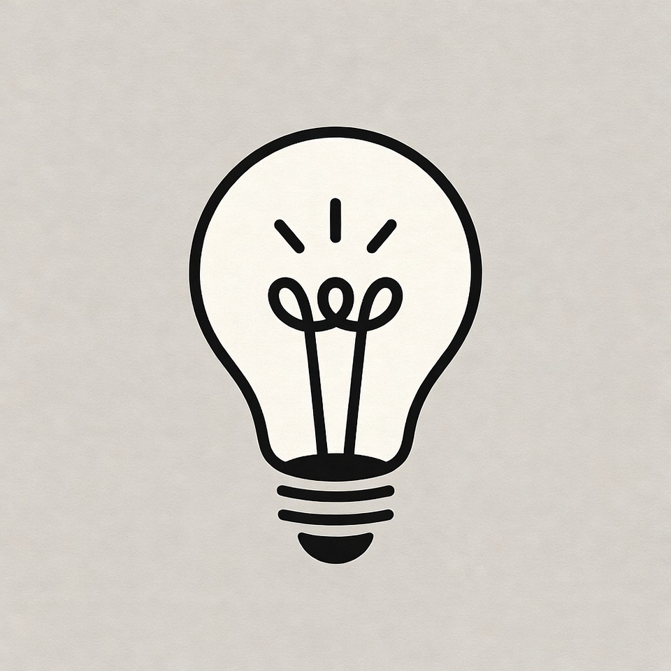 Light bulb illustration on plain background Light bulb illustration on plain background