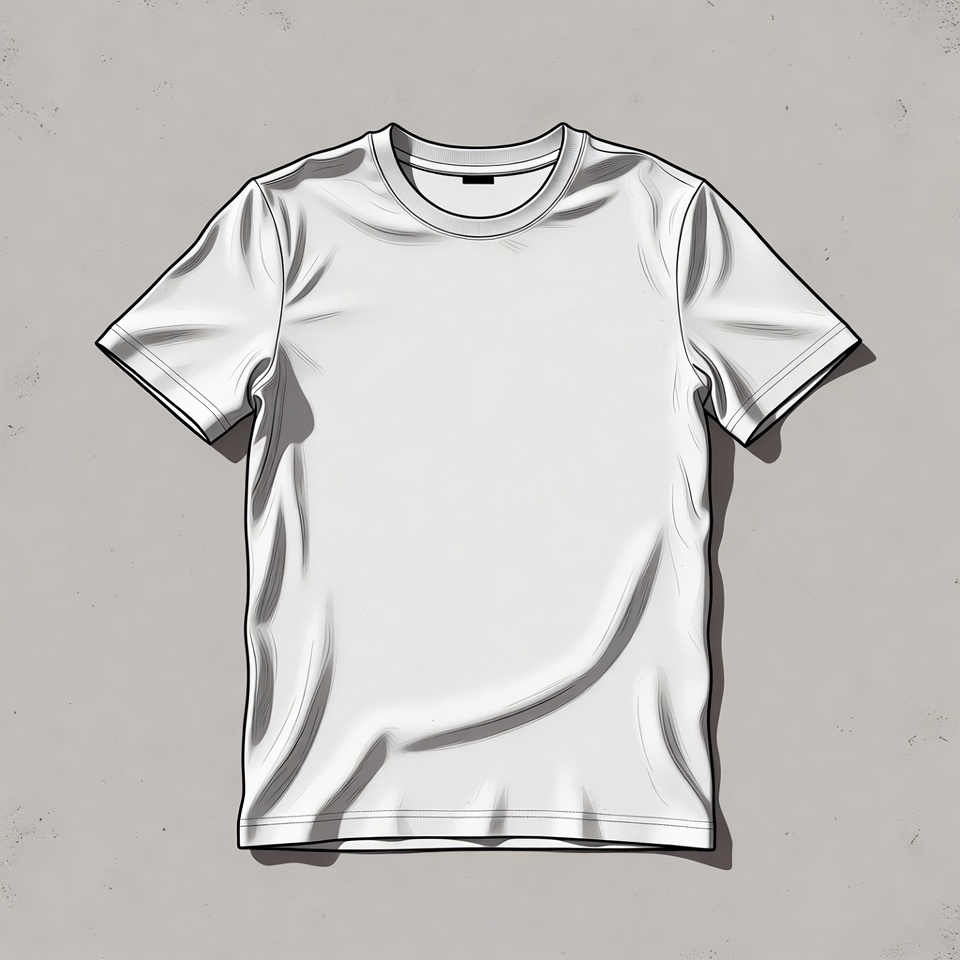 Plain white t-shirt on gray background Plain white t-shirt on gray background