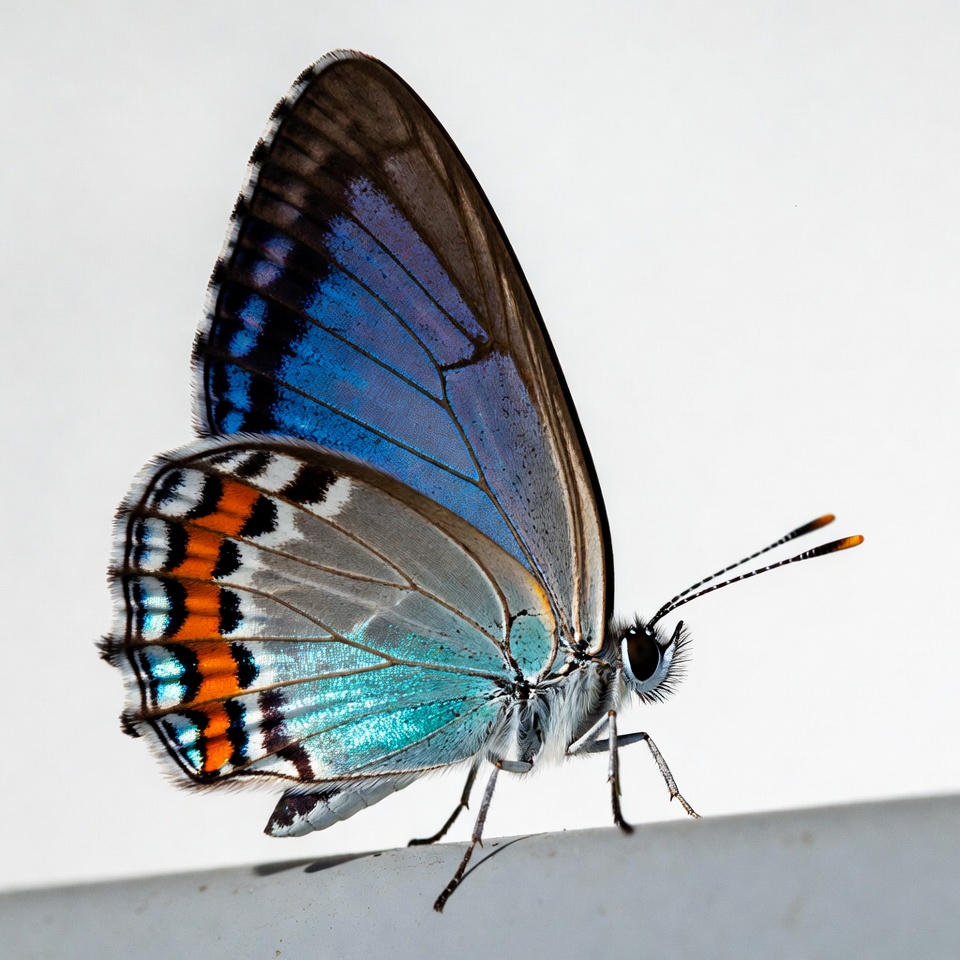 Butterfly resting on a surface Butterfly resting on a surface
