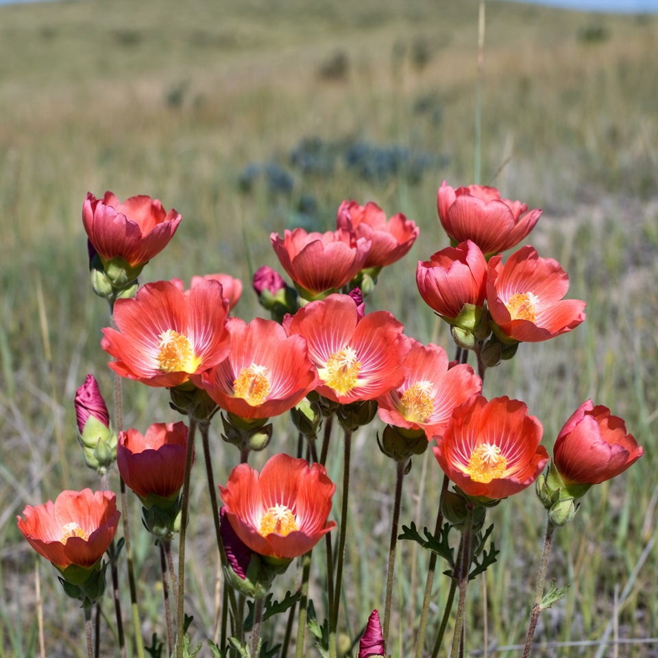 Wildflowers bloom in spring sun Wildflowers bloom in spring sun