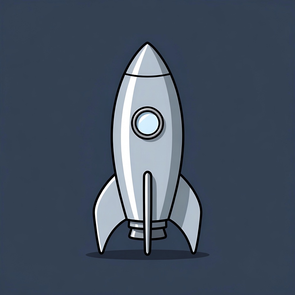 Rocket on a plain background Rocket on a plain background