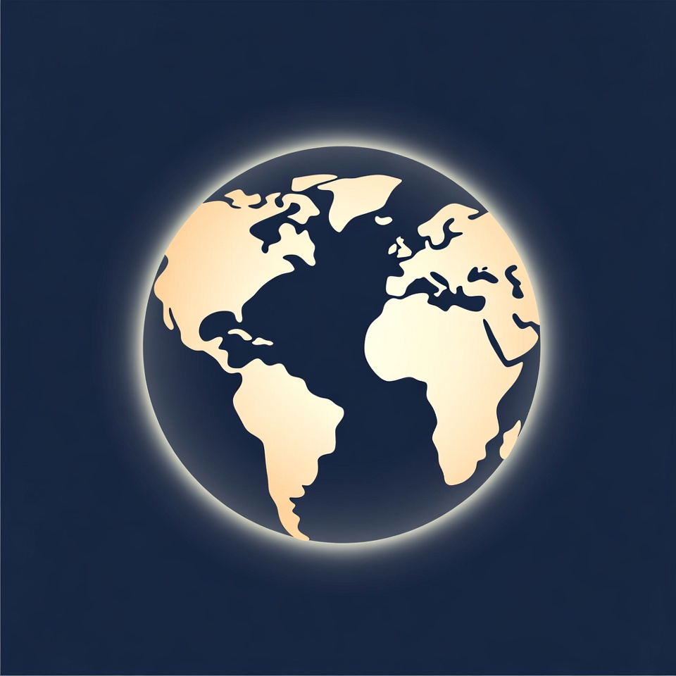 Map of the world illuminated at night Map of the world illuminated at night