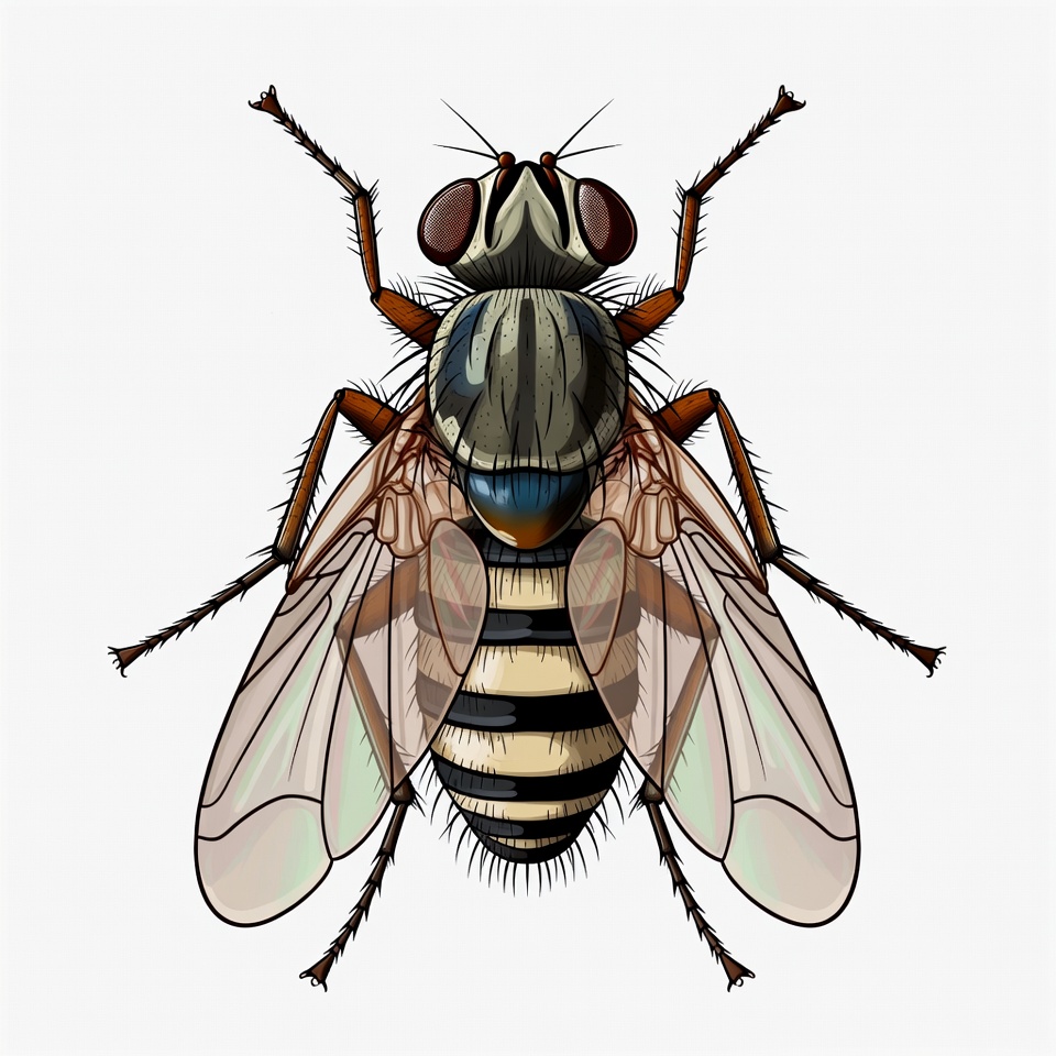 Detailed view of a fly Detailed view of a fly