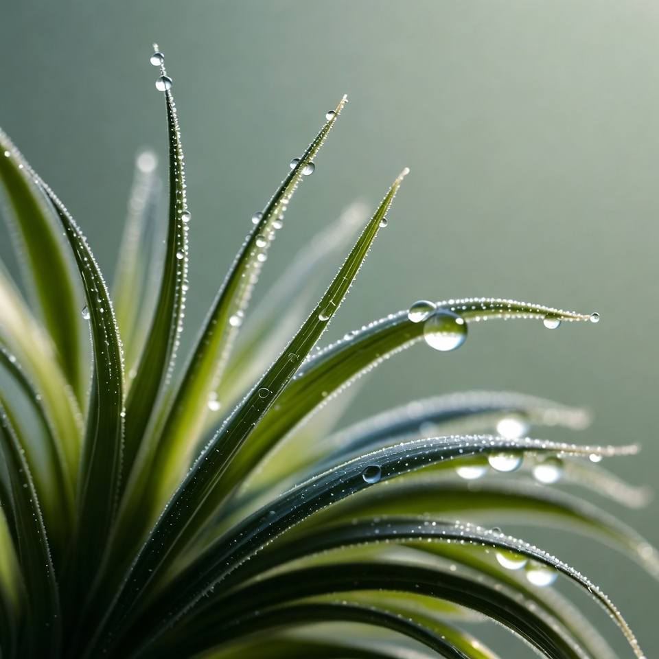 Water droplets on green plant leaves Water droplets on green plant leaves