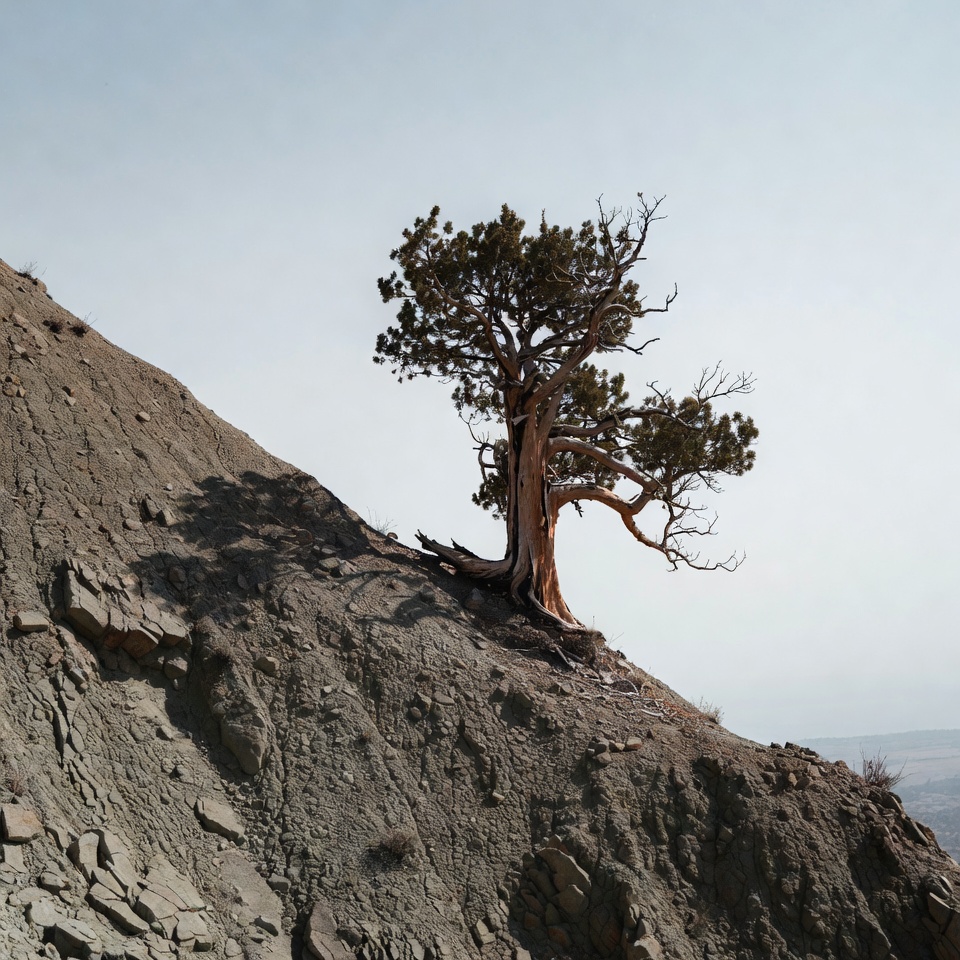 Tree growing on rocky cliff Tree growing on rocky cliff